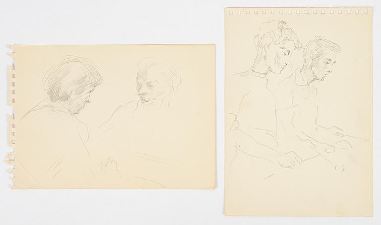 Lotte Laserstein, 2 drawings.