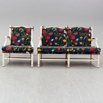 a sofa and an armchair from the late 20th century.