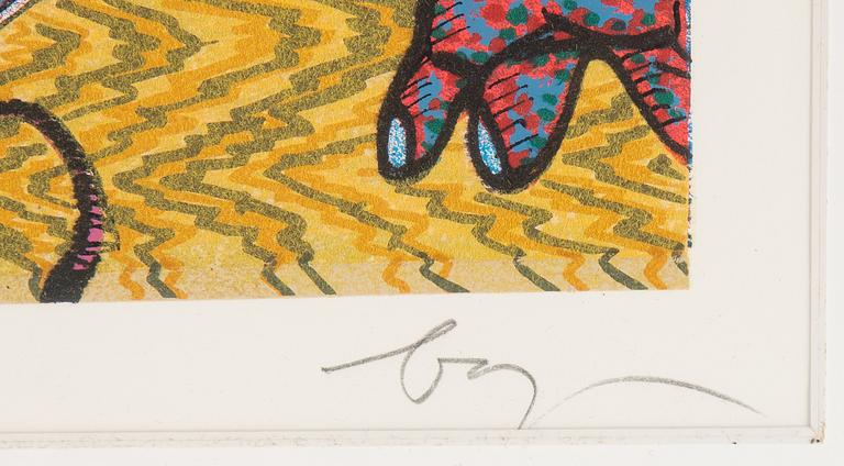 Enrico Baj, lithograph ib colours, 1975, signed 173/250.