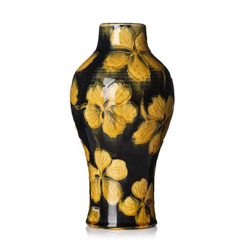 38. Gunnar G:son Wennerberg, an Art Nouveau glazed creamware vase, Gustavsberg, Sweden, early 20th century.