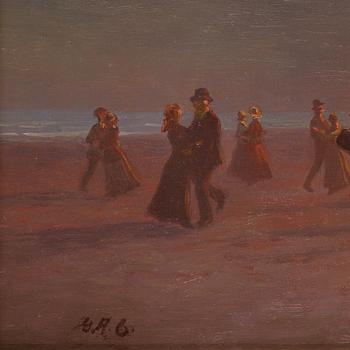 Gustaf Adolf Clémens, Midsummer on the beaches of Skagen (Saint Hans).