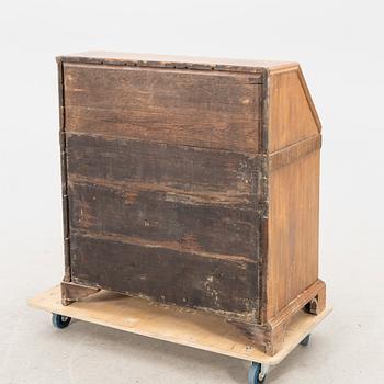 A 19th century oak writing desk.