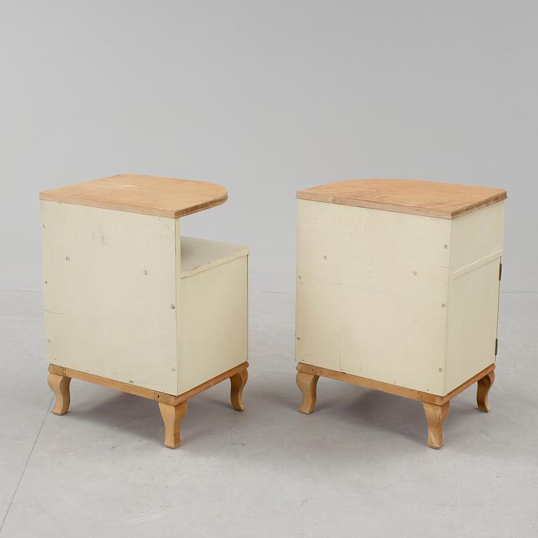 SÄNGBORD, ett par, Svensk Möbelindustri, 1920/30-tal.