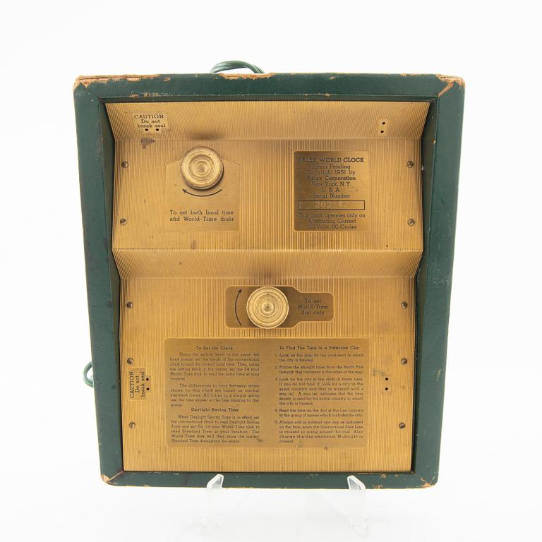 Kalex World Clock USA 1950s/60s.