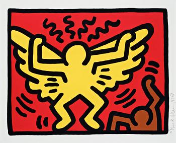 316. Keith Haring, "Untitled, Pl. 1", from "Pop Shop IV series".