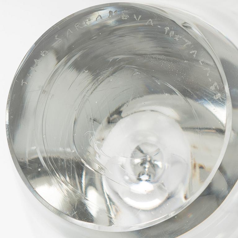 Timo Sarpaneva, skulptur, "Orkidé", signerad Timo Sarpaneva Iittala -55.