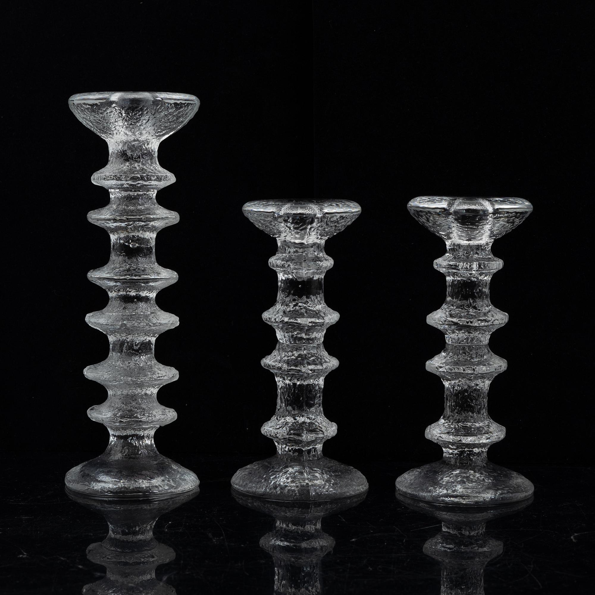 Timo Sarpaneva, ljusstakar, 6 st, "Festivo", Iittala, Finland.