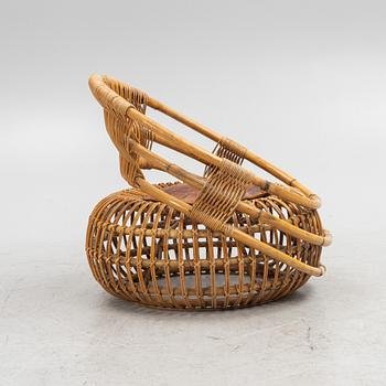 Ico Parisi, a rattan armchair, Bonacini, 1950s/60s.