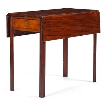 41. A late gustavian mahogny table.