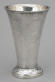 BÄGARE, silver, Erik Ernander, Uppsala, 1796. Vikt ca 430g.