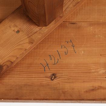 Axel Einar Hjorth, probably, a stained pine "Lovö" table, Nordiska Kompaniet, Sweden.