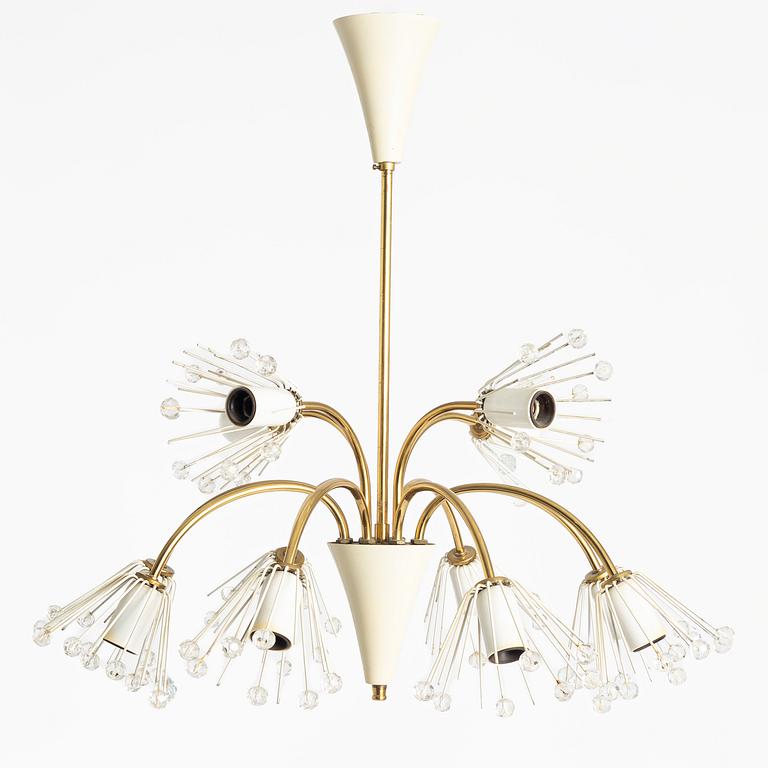 Emil Stejnar, Ceiling lamp, Rupert Nikoll, Austria, circa mid-20th century.