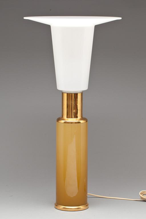 BORDSLAMPA, glas, 1900-talets andra hälft.