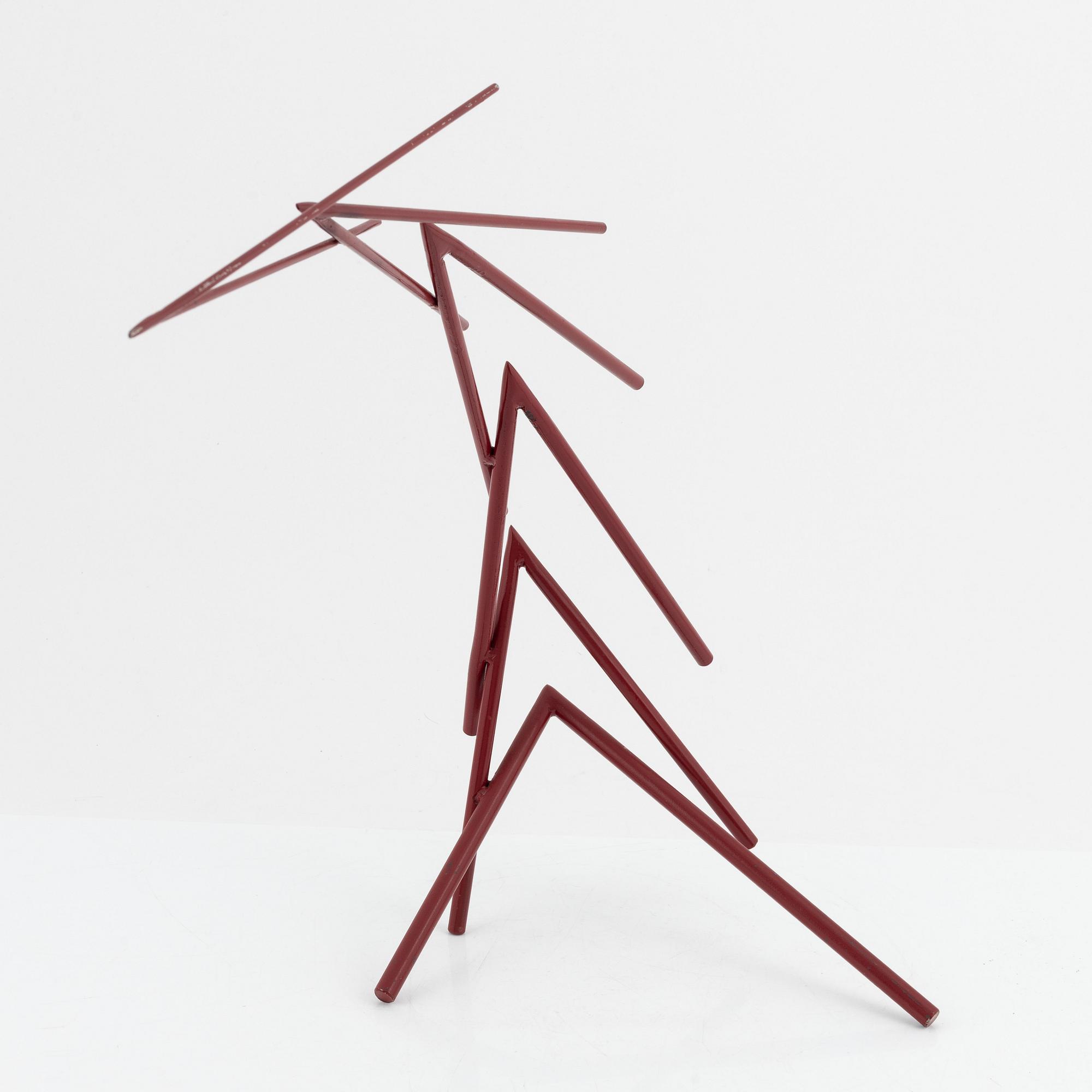 Oscar Reutersvärd, sculpture, painted metal.
