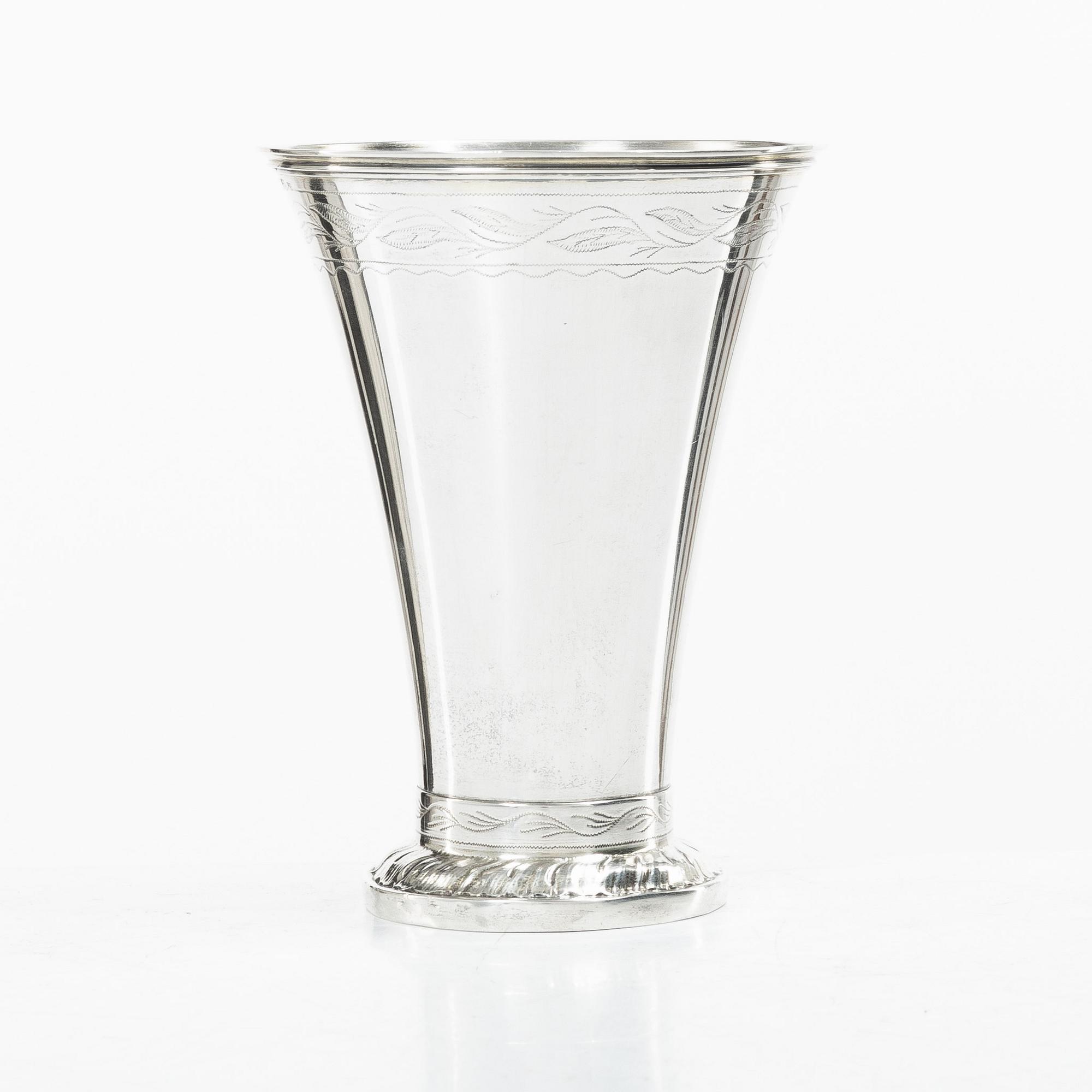 Gustaf Möllenborg, Bägare, silver, Stockholm 1889.
