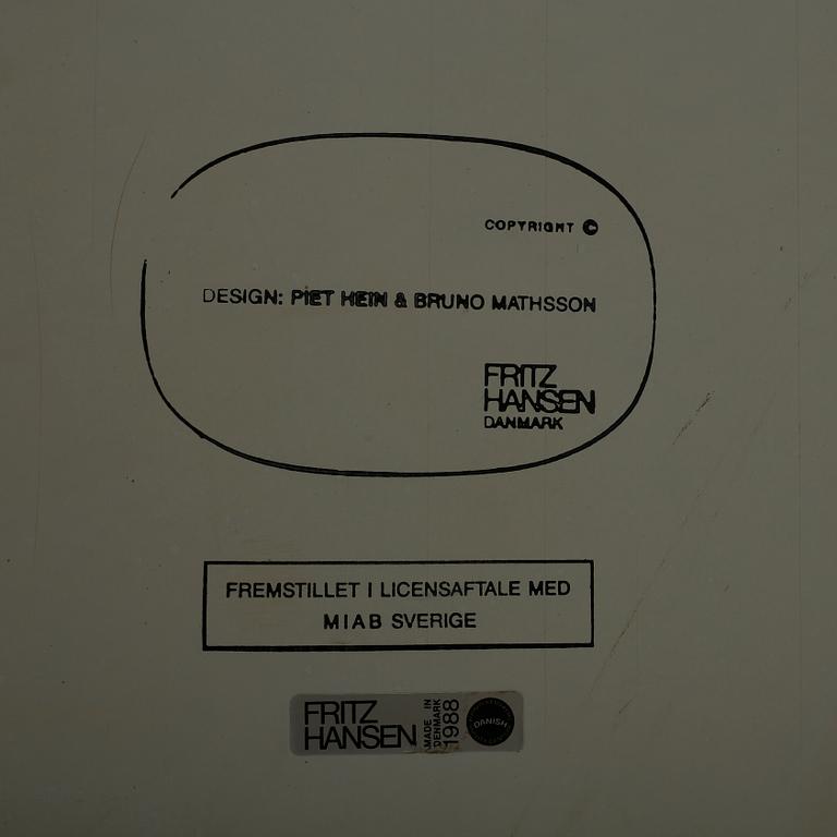 MATBORD, "Superellips", Bruno Mathsson och Piet Hein för Fritz Hansen.