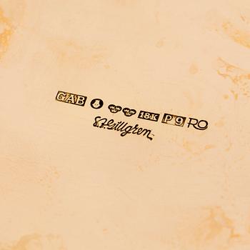 ASK med LOCK, 18K guld, S.A. Gillgren GAB, Stockholm 1965  vikt ca 220 g.