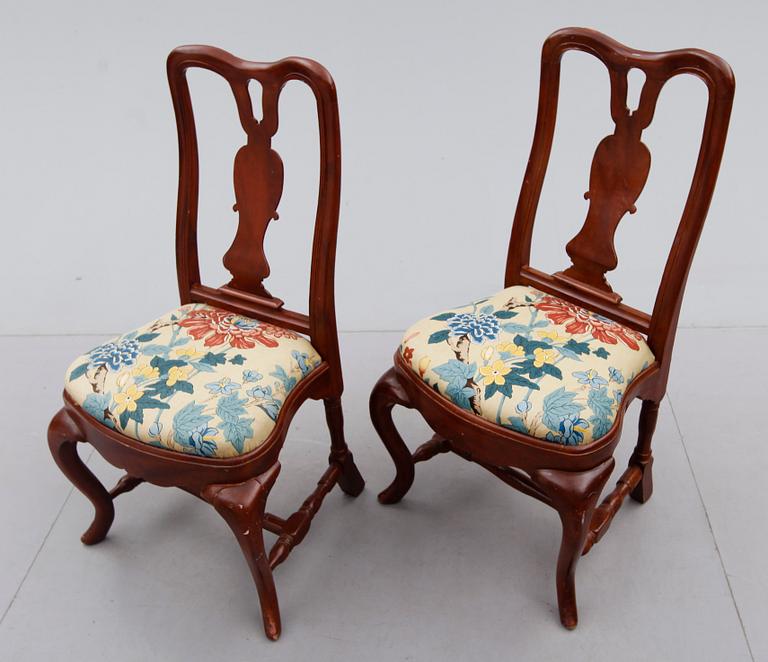 STOLAR, 1 par, barockstil, 1800-tal.