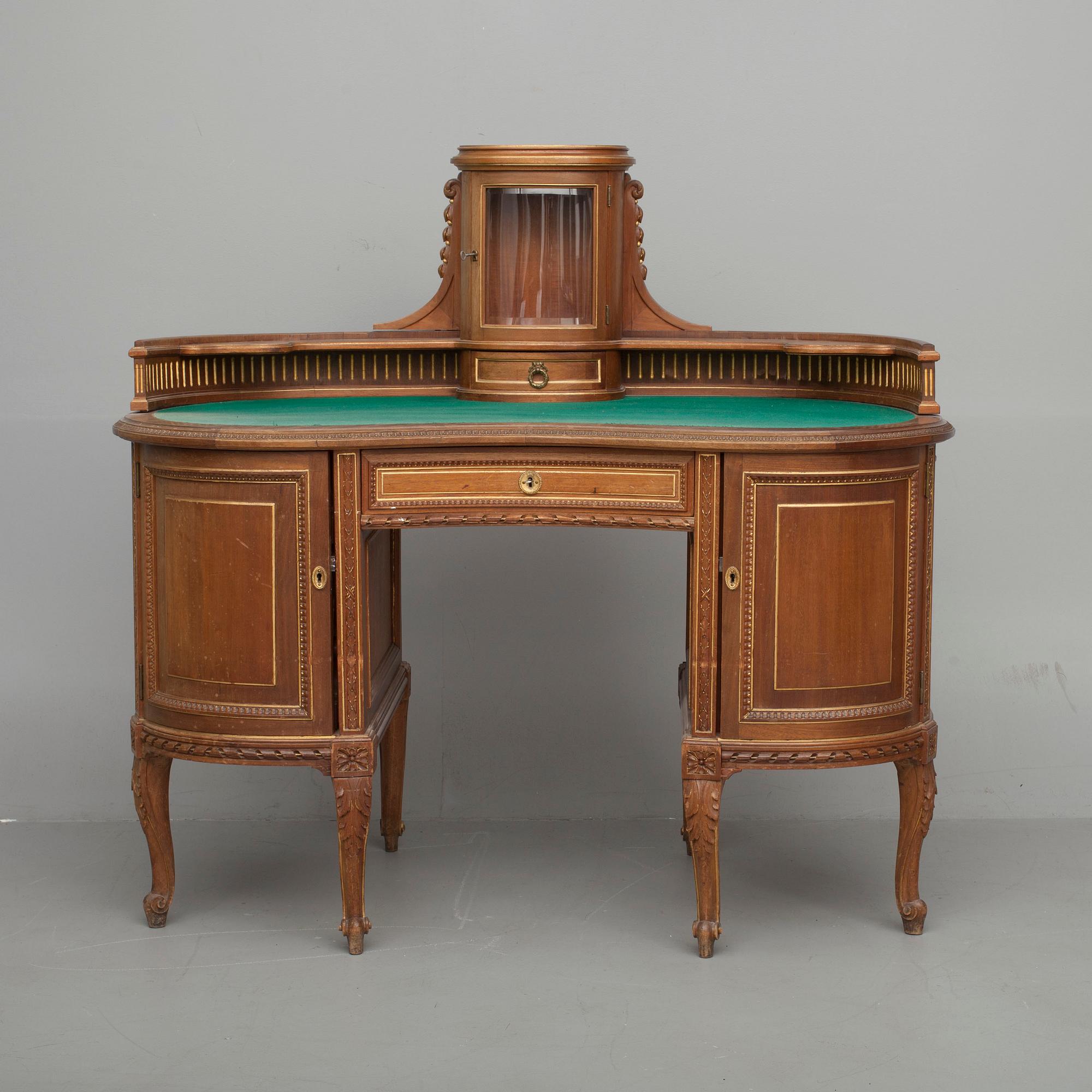 SKRIVBORD OCH STOL, Louis XVI-stil, Frankrike 1900-talets början.