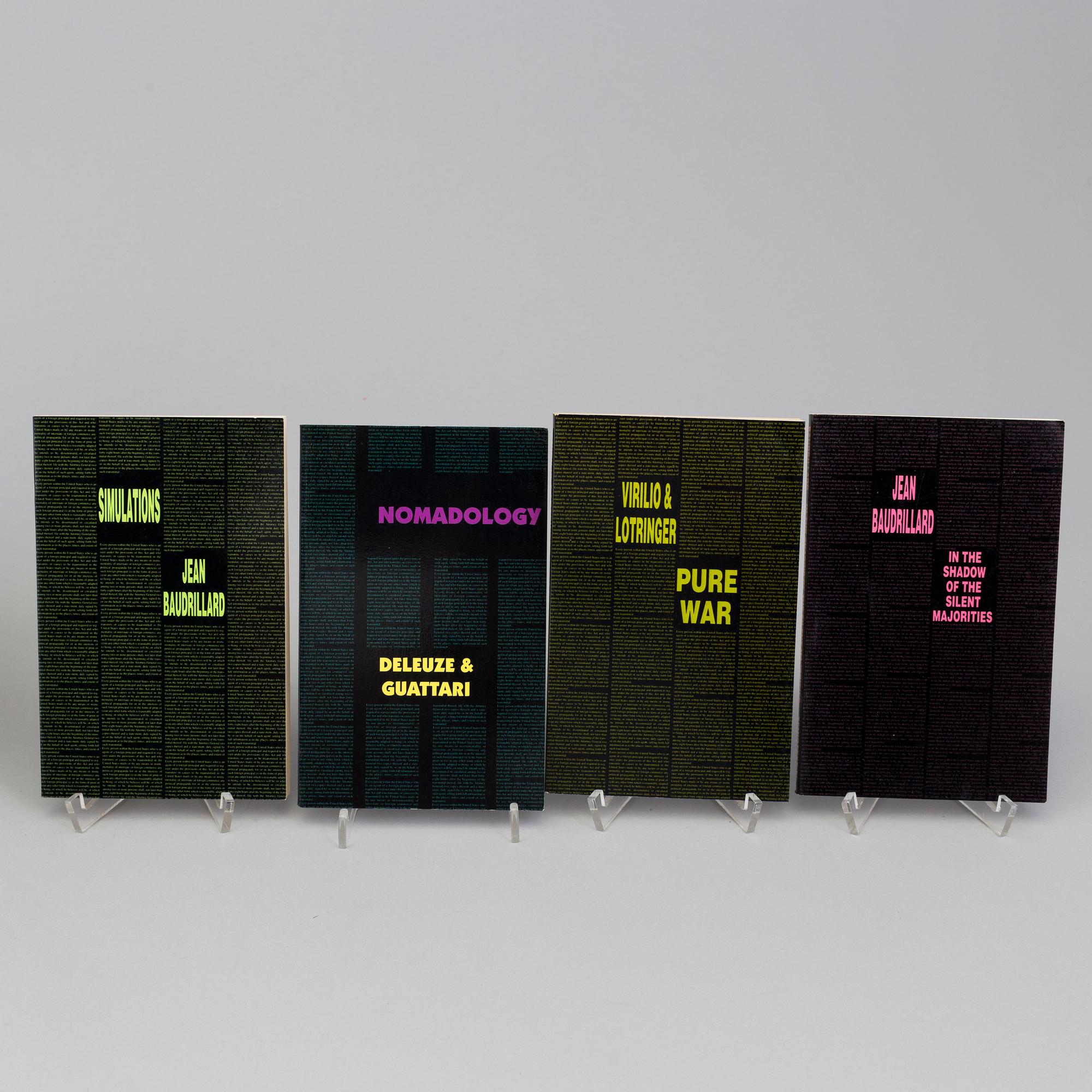 BOOKS, 12 pcs, on contemporary art and theory.