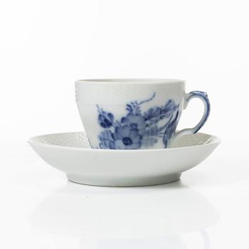 Royal Copenhagen, A 32-piece porcelain "Blue Flower" coffee service, Royal Copenhagen, Denmark.