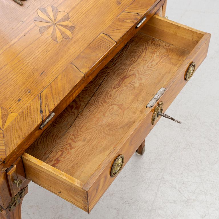 A Gustavian child's secretary desk, late 18th century.
