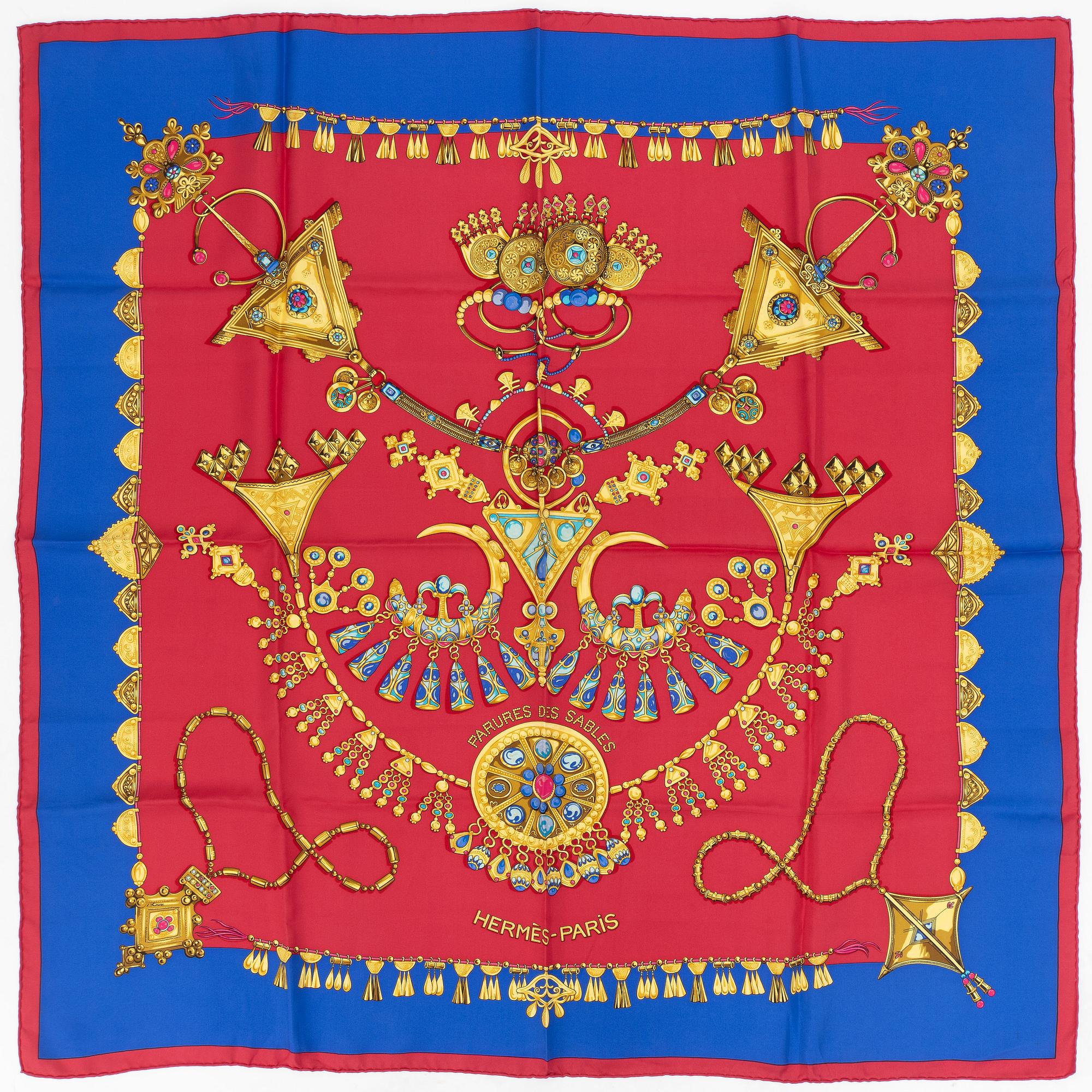 Hermès, scarf, "Parure de sables".