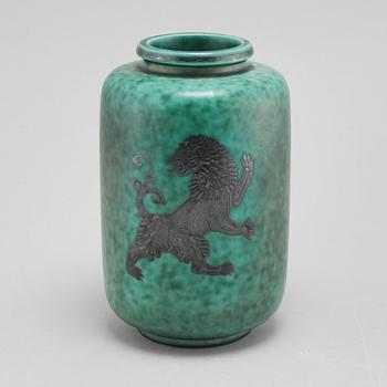 WILHELM KÅGE, "Argenta" vas, stengods, Gustavsberg, 1948.