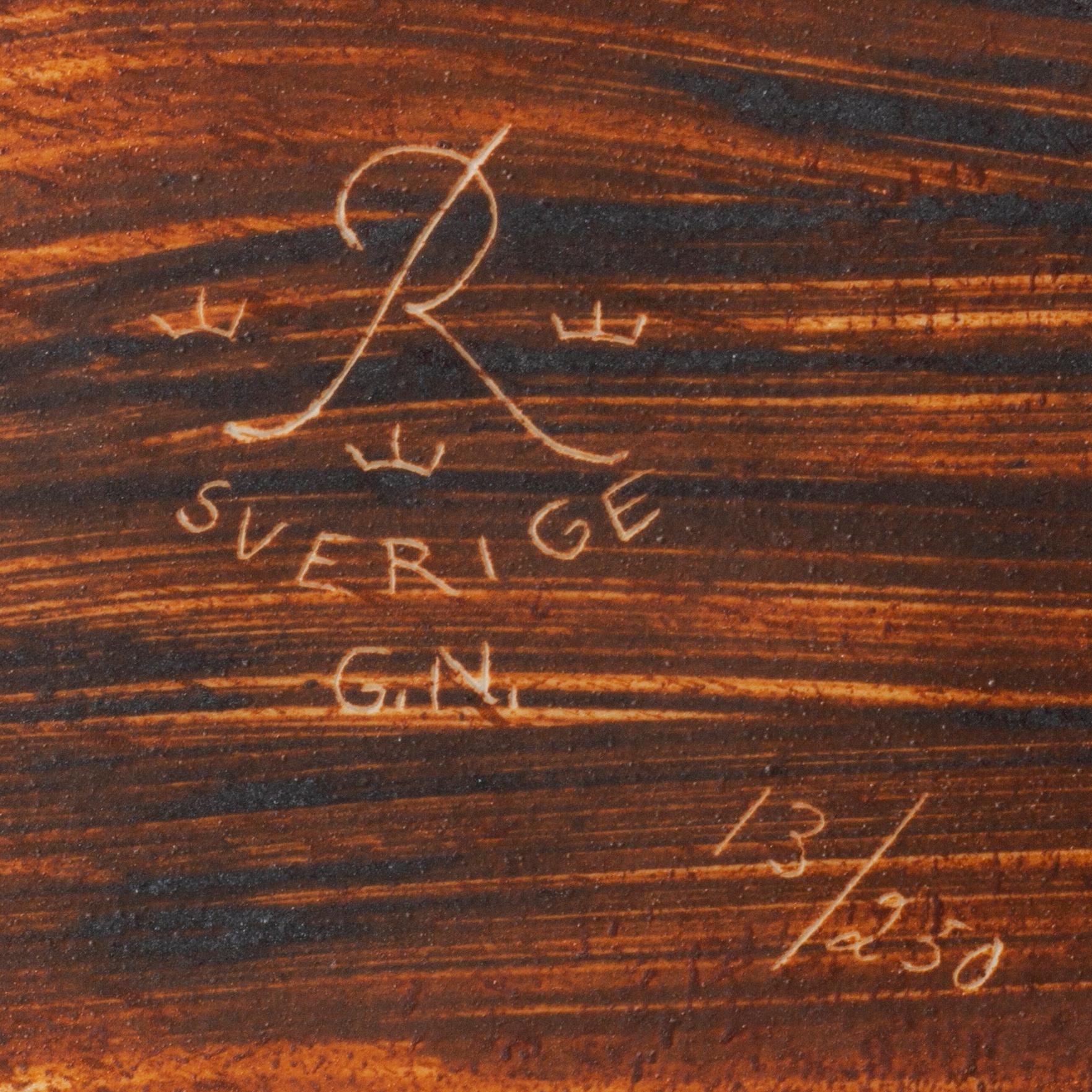 Gunnar Nylund, a stoneware sculpture, numbered 13/250.