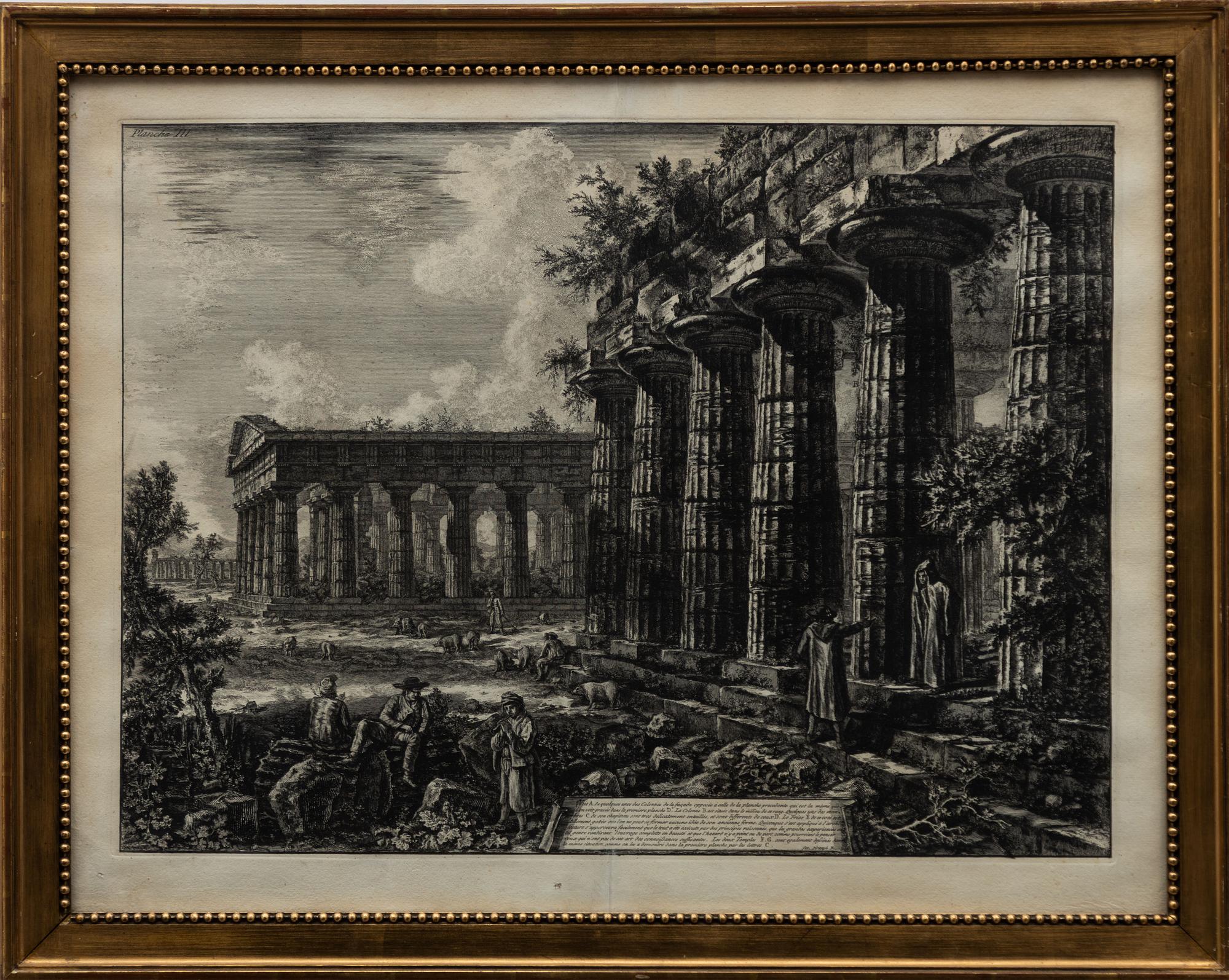 Francesco Piranesi, "Vue de quelques des Colonnes".