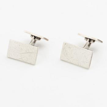 Wiwen Nilsson, ett par manschettknappar, sterlingsilver, Lund 1974.