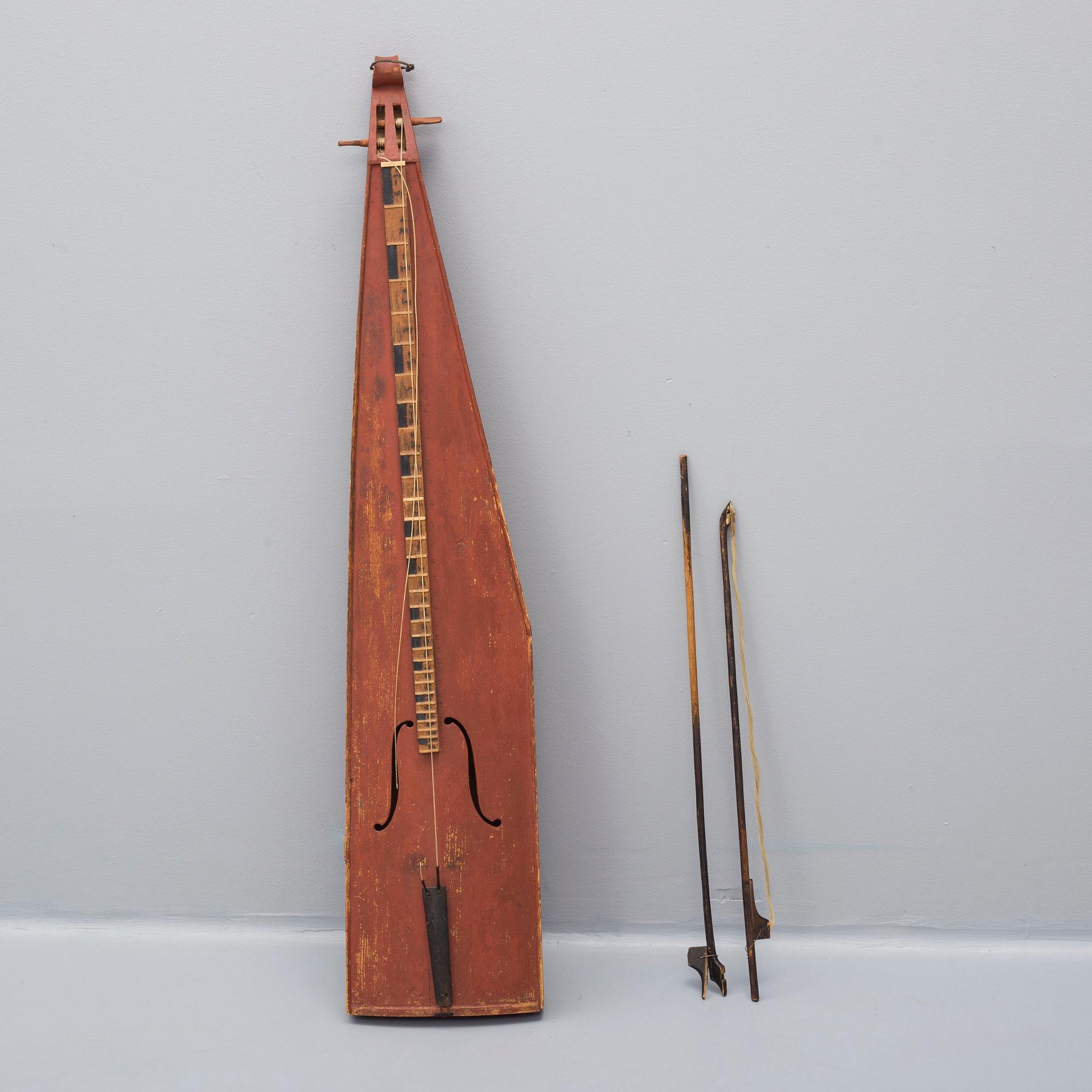 INSTRUMENT, psalmodikon, Färila, Hälsingland, 1860.
