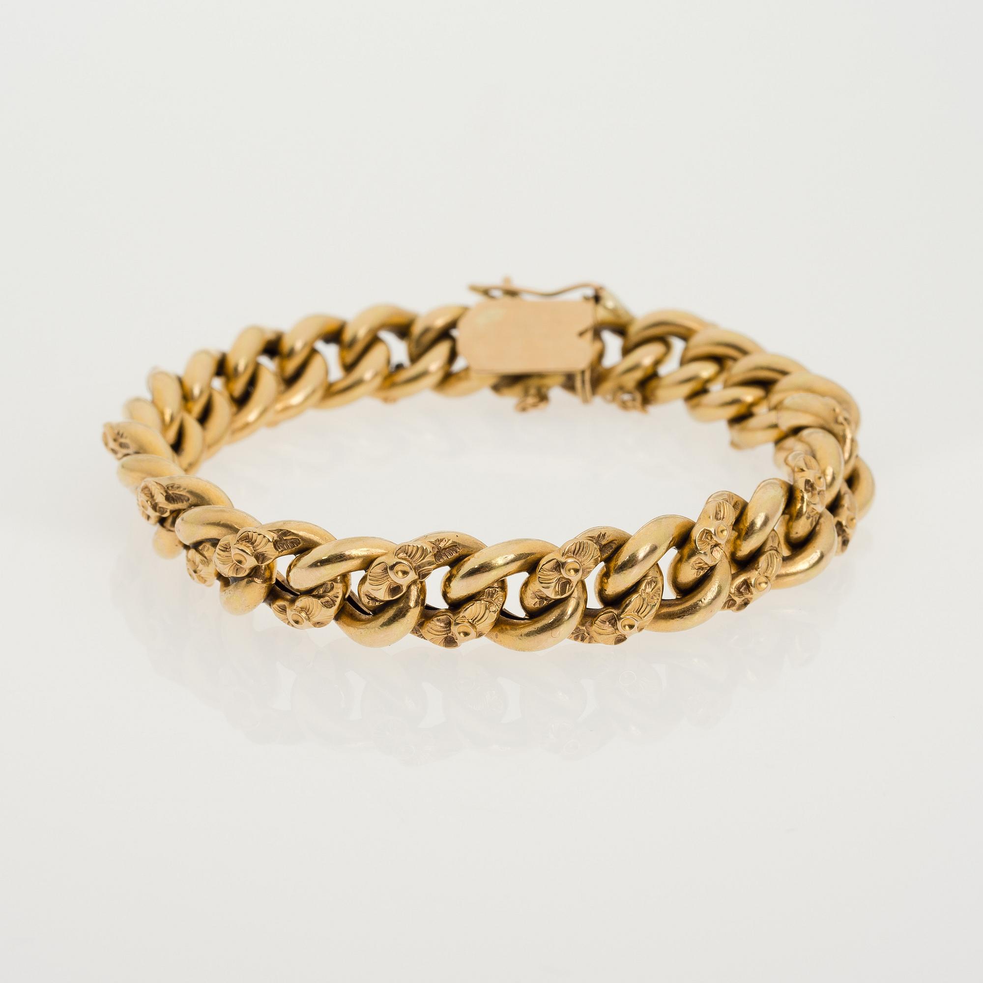 ARMBAND, 18K guld.
