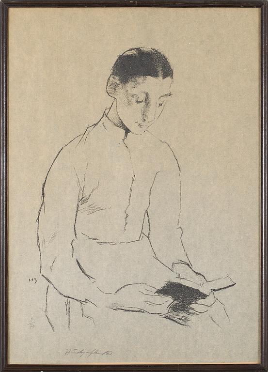 HELENE SCHJERFBECK, litograph, signed with pen, numbered 3/70.