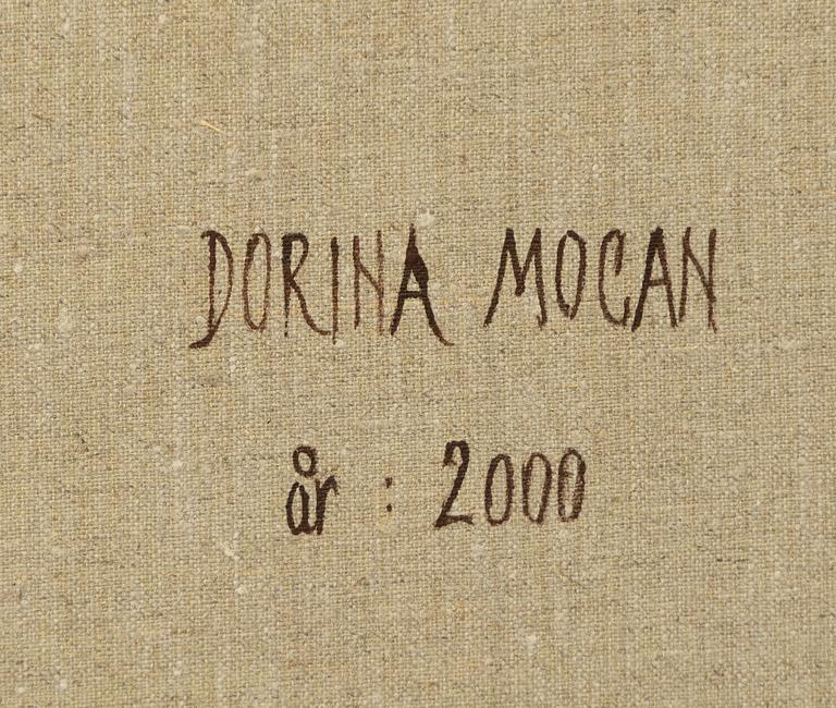 Dorina Mocan, Cat, Woman and Canary (diptych).