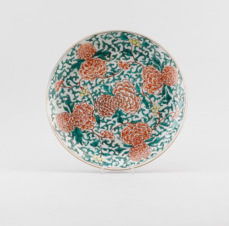 FAT, porslin, Kina, Wucai, 1600-/1700-tal.
