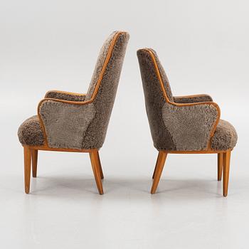Two easy chairs, 1950's/60's.