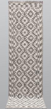 A runner, kilim, ca 298 x 84 cm.