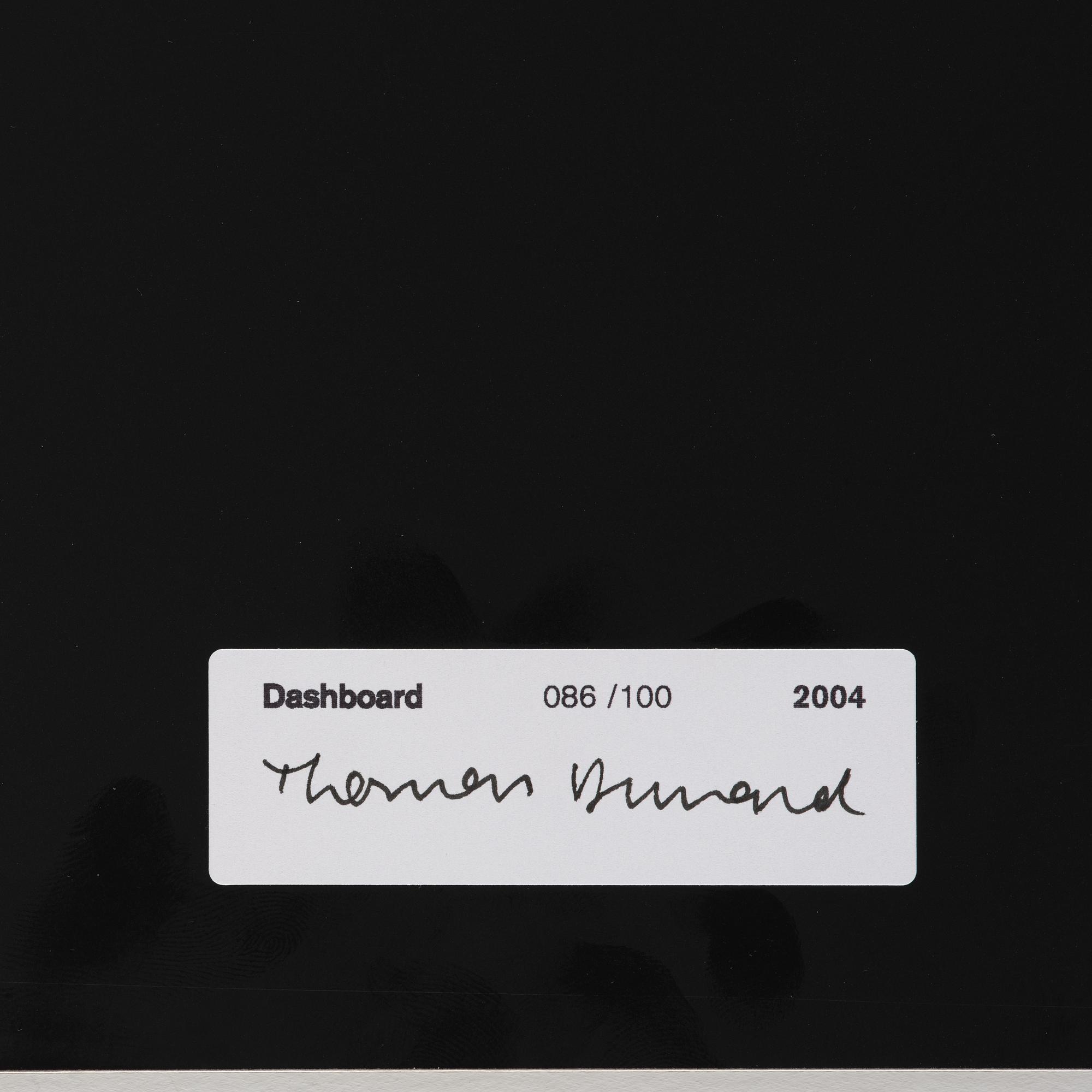 Thomas Demand, "Dashboard", 2004.