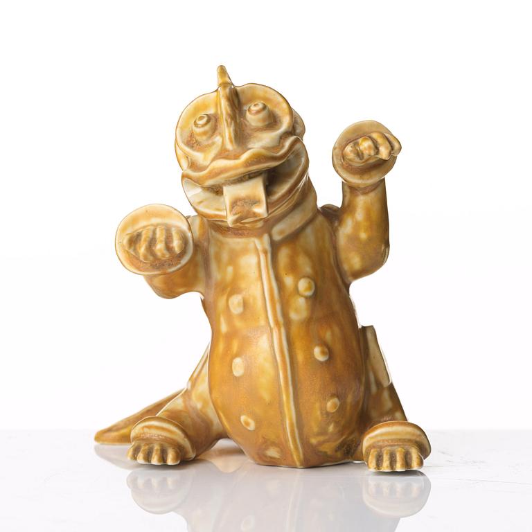 Wilhelm Kåge, a stoneware figure of a "dragon puppy", Gustavsberg, Sweden 1940-50's.