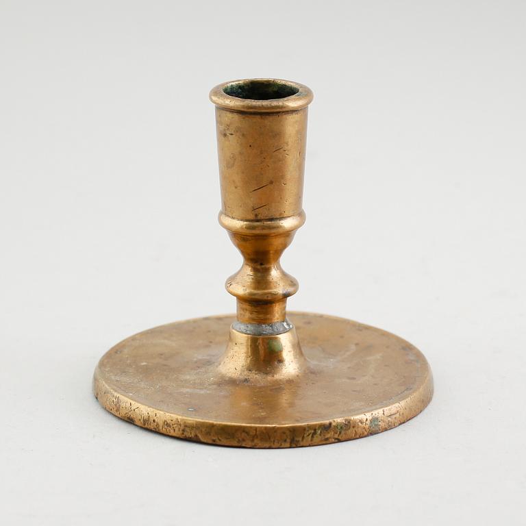 LJUSSTAKE, mässing, barock, 1700-tal.