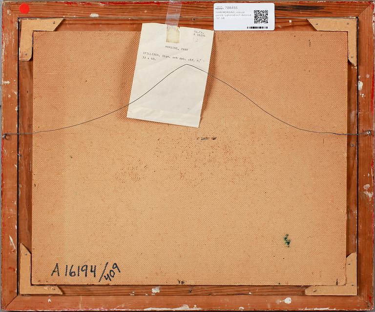 IVAR MORSING, oil on canvas, signed and dated -52.