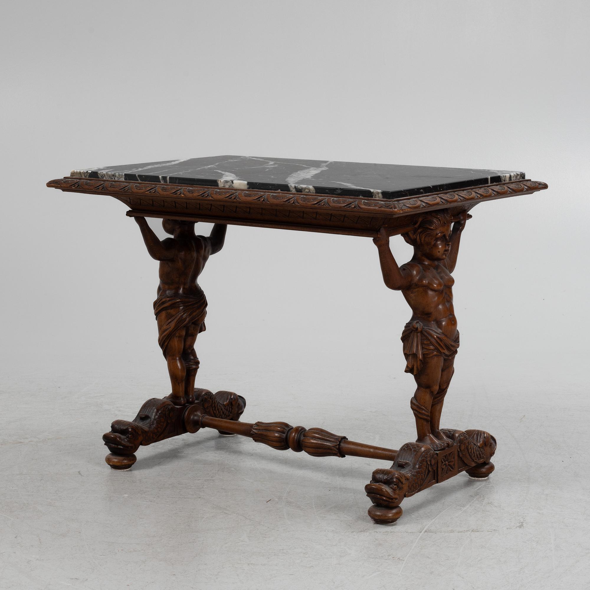 Table, Baroque-style, first half of the 20th century.