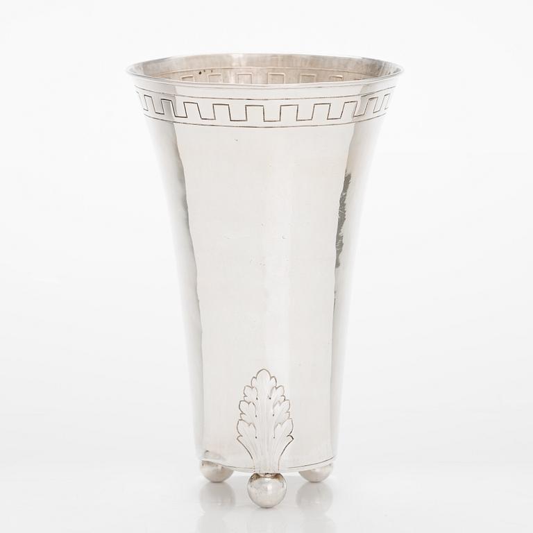 A 1920s silver vase, Taito, Helsinki.