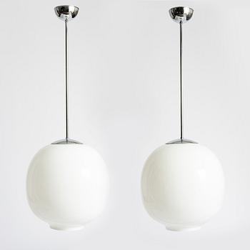 Ceiling lamps, a pair, Zero, Pukeberg H470.