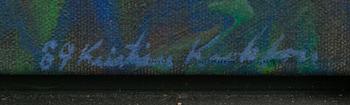 Kristian Krokfors, acrylic on canvas, signed and dated -89.