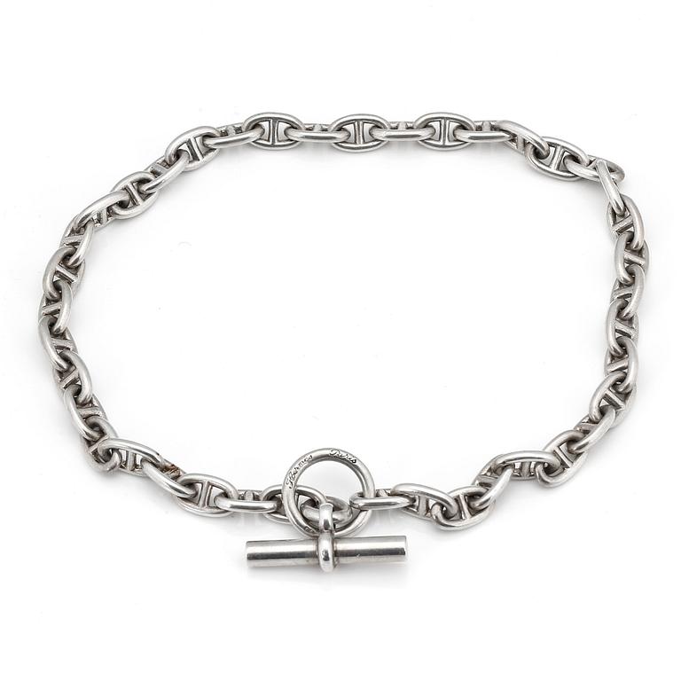 HALSKEDJA, silver, Hermès, Paris. Vikt ca 96 gram.