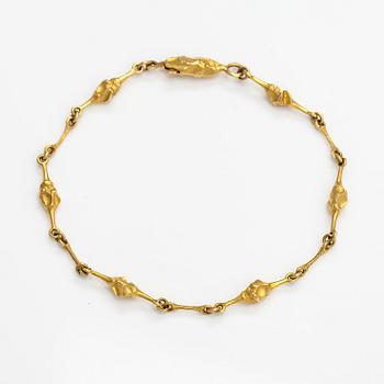 Björn Weckström, An 18K gold bracelet "Nugget". Lapponia 1983.