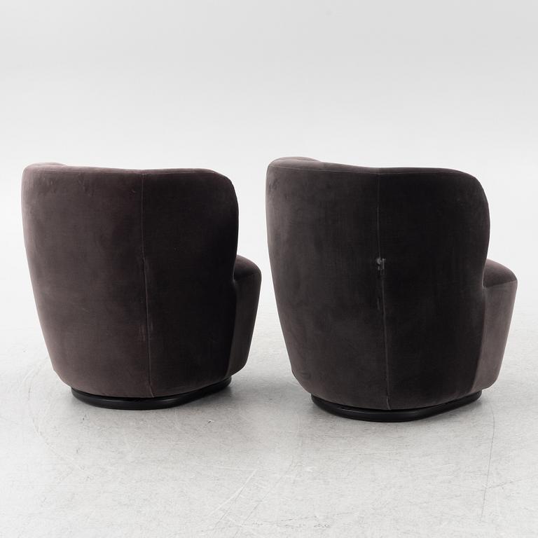 Space Copenhagen, armchairs, a pair, "Stay Lounge Chair", Gubi, Denmark.