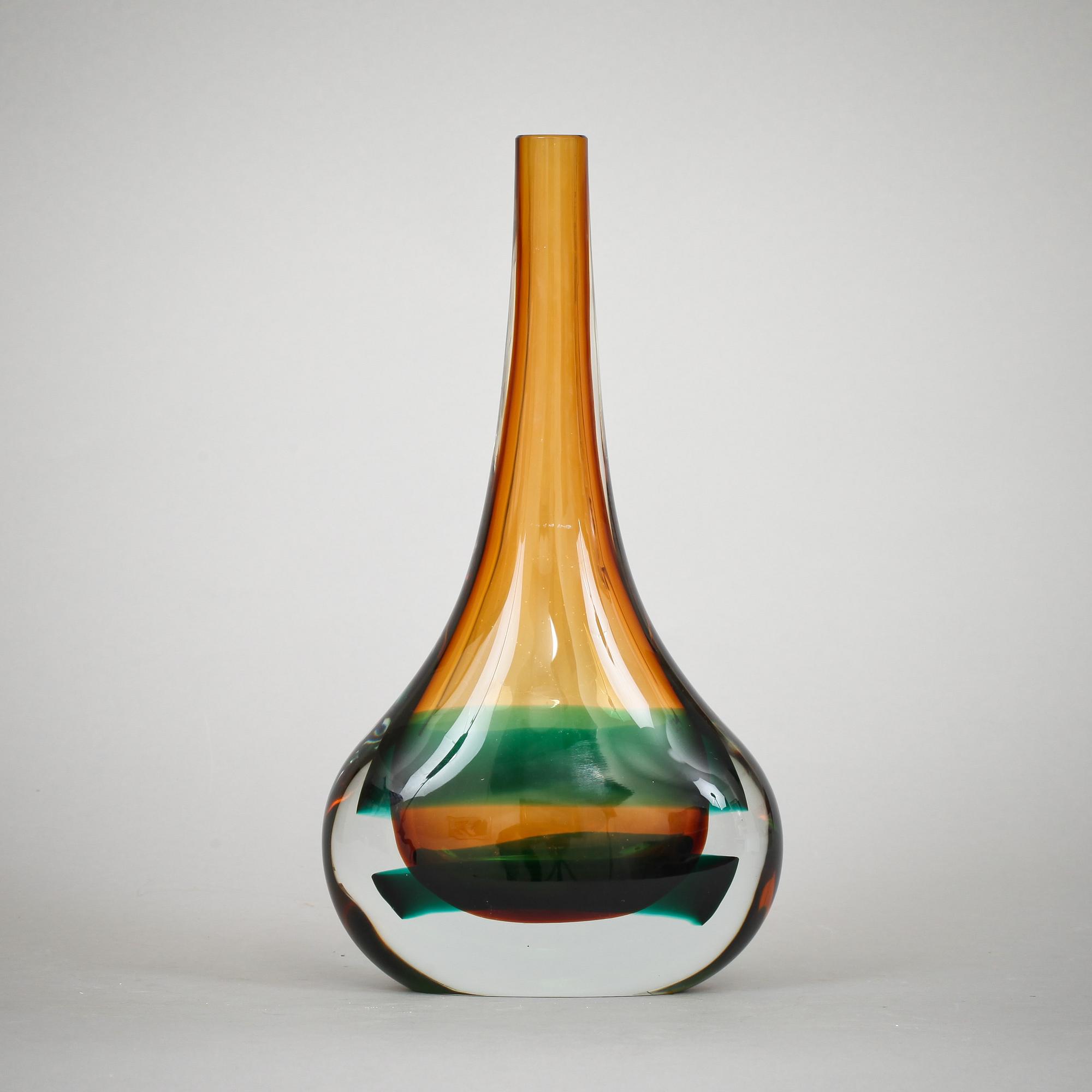 VAS, glas, Salviati, Murano, Signioretto, 1900-talets andra hälft.